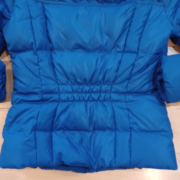 ABERCROMBIE & FITCH WOMEN'S BLUE HOODED DOWN FULL ZIP PUFFER JACKET SIZE XS - Picture 5 of 7